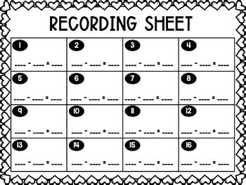 Valentine S Day Subtraction Scoot By Sarah Torres Tpt