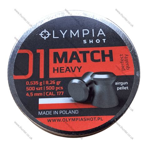 Olympia Shot Match Heavy Mm Airgun Pellets Qty Ct L