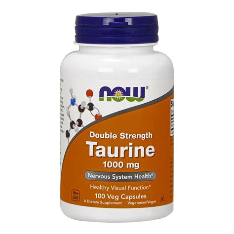 Buy Taurine Double Strength 1000mg By Now Foods I Healthpost Nz