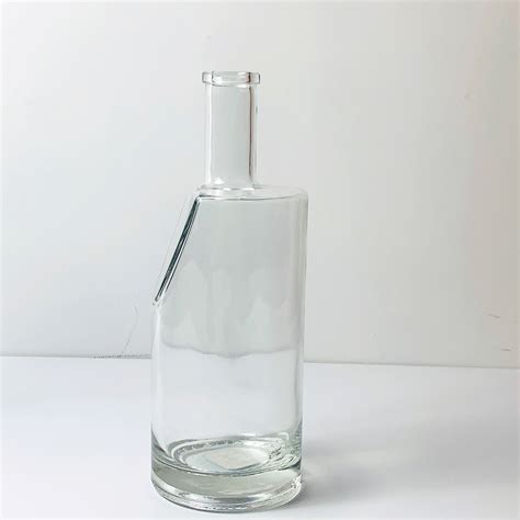 Unique Design 700ml Glass Bottle 750ml Vodka Bottle With Cork Cap China Empty Glass Bottle And