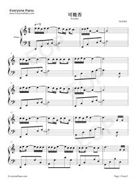 Possibly Easy Version Tiktok Hot Song Free Piano Sheet Music Piano Chords