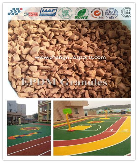 Colorful EPDM Rubber Granule For Walk Path Running Track Sports