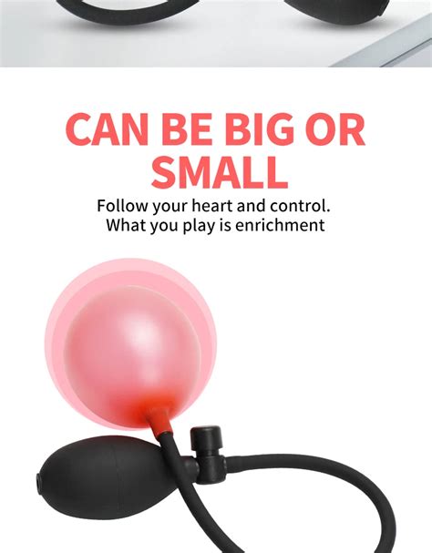 Надувная Анальная пробка, расширяющийся фаллоимитатор с насосом ...