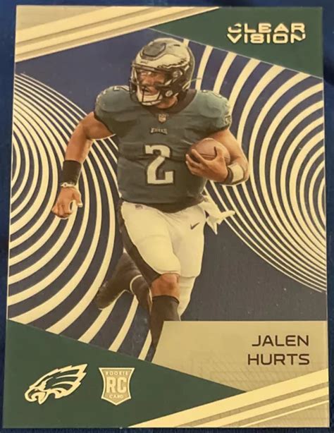 Panini Chronicles Jalen Hurts Rc Vision Claire Ac Tate Aigles