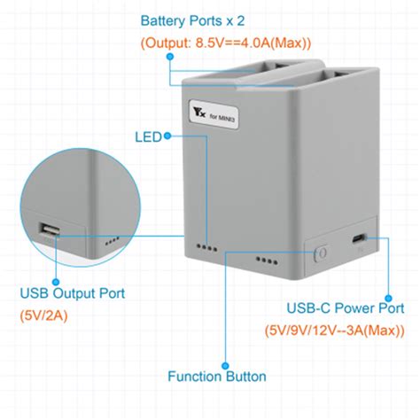Хаб зарядки 2х аккумуляторов DJI Mini 3, Mini 3 Pro в Симферополе
