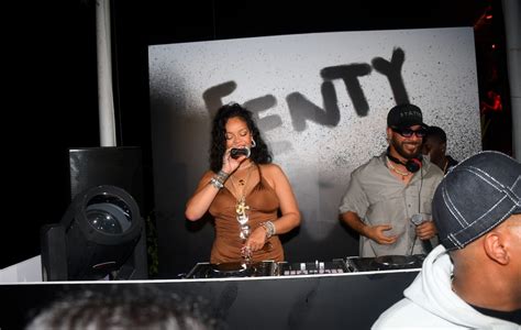 Rihanna Legs Cleavage Fenty Beauty Launch Barbados Hot Celebs Home