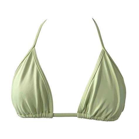 Lime Green Triangle Bikini Top Oregairu Net