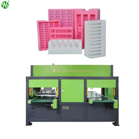 Automatic Epe Foam Dual Working Stations Hot Plate Welding Machine Epe Foam Laminating Machine