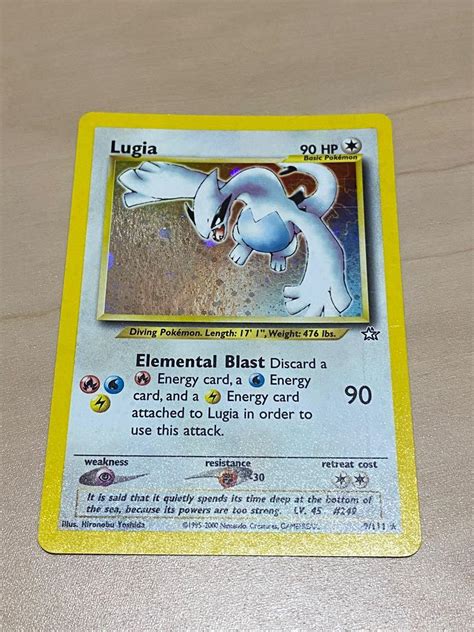 Pokemon Lugia Neo Genesis Holo Hobbies Toys Toys Games On