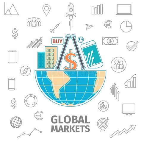 Concepto De Los Mercados Globales Stock De Ilustraci N Ilustraci N De