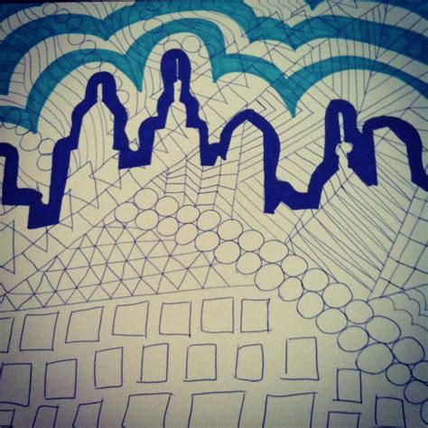 Pen And Sharpie Design With Philly Skyline Sharpie Designs Sharpie Art