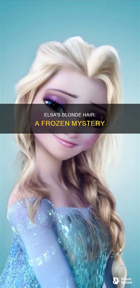 Elsa S Blonde Hair A Frozen Mystery ShunSalon
