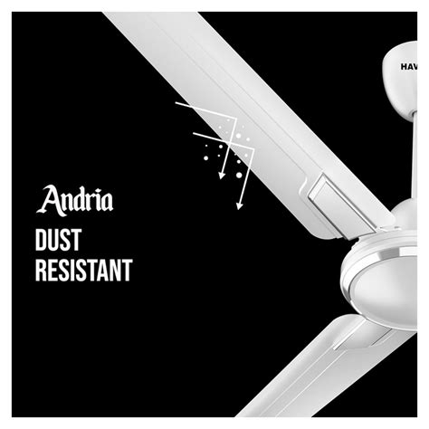 Buy Havells Andria ES 1200mm Ceiling Fan Pearl White Standard From