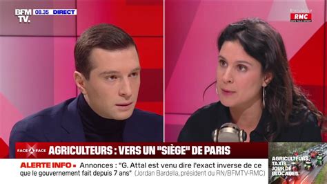 Vidéo Grosses tensions entre Apolline de Malherbe et Jordan Bardella