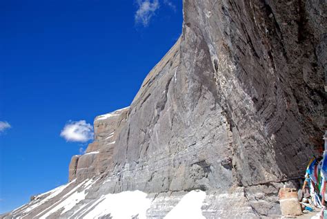 29 Mount Kailash South Face Towers Overhead From The 13 Golden Chortens