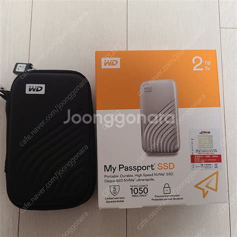 Wd New My Passport Ssd 2tb 외장 Hdd Ssd Odd 중고나라