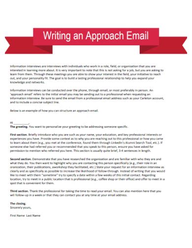 Free Email Writing Format Samples In Pdf