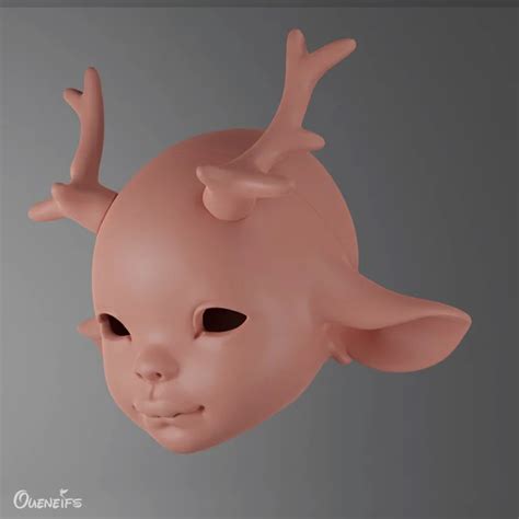 New Design BJD Cota Nude Doll Yaho Body Dragon Horn Big Ears Llike A Fan Fantasy Head Resin