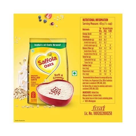 saffola oats rolled oats delicious creamy oats india ubuy