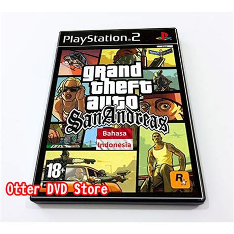 Jual Kaset Game PS2 PS 2 GTA SA GTA San Andreas Teks Versi Bahasa