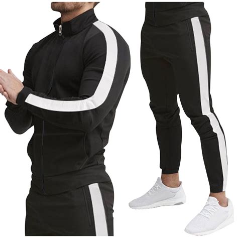 Dovford Men's Casual Active Tracksuits Full Zip Sports Jogging Suits