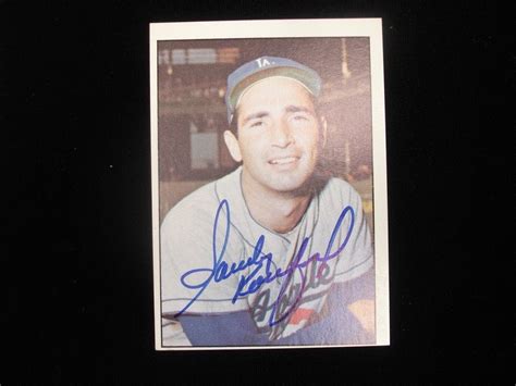 Tcma The S Sandy Koufax Card Autographed Jsa Mlb