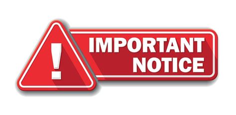 important notice red sign  vector art  vecteezy