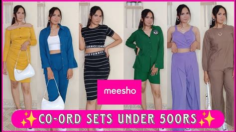 Meesho Co Ord Sets Under Rs Try On Haul Trendy Co Ord Sets