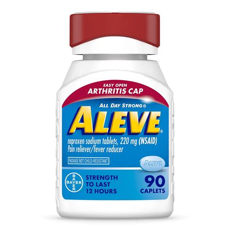 Aleve Easy Open Arthritis Cap Pain Relief Naproxen Sodium 220MG (NSAID