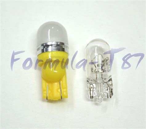 Led Light Orange Amber Two Bulb License Plate Replace Oe Color