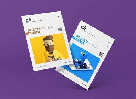 Free A4 Flyer Mockup Psd