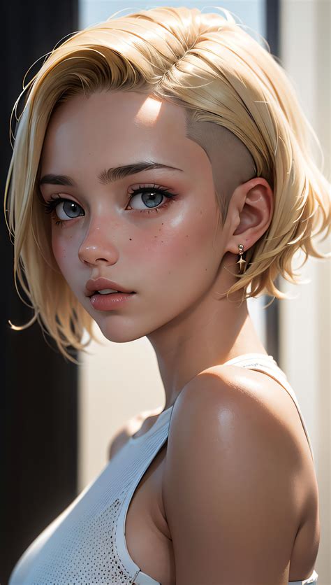 A Yo Woman Blonde Hi Top Seaart Ai