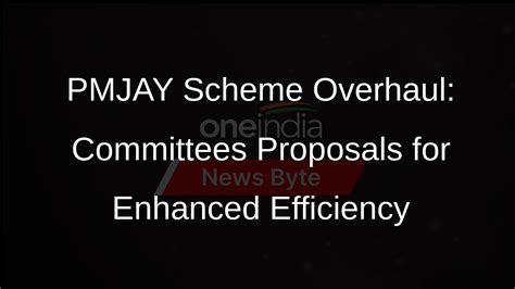 PMJAY Scheme: Panel Advocates Robust Monitoring, Installment-Based Premium Payment - Oneindia News