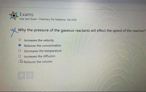 Solved ExamsMid Sem Exam Chemistry For Medicine Fall Chegg