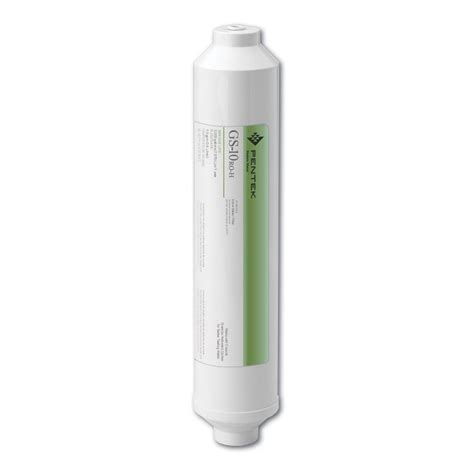 Pentek GS-10RO-H, 10" x 2", 5 Micron GAC Inline Filter w/ 3/8" Quick ...
