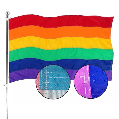 Buy Lgbtq Gay Pride Rainbow X Outdoor Sewn Stripes Heavy Duty Lgbt Pride Stripes Nylon Uv
