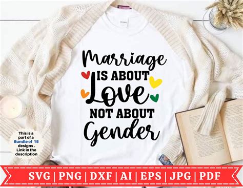 Marriage Is About Love SVG Gay Pride SVG LGBTQIA Svg Proud Ally Gay Pride Lesbian