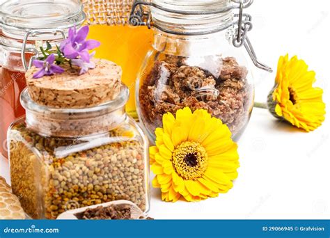 Honey Pollen And Propolis Stock Image Image Of Healthy 29066945