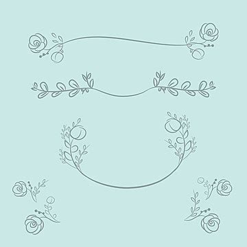 Round Flower Frames Vector Wreaths And Laurel Wreaths With Floral