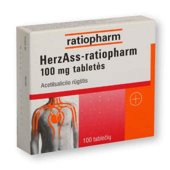 Herz Ass Ratiopharm Mg Tablet S N Kaina Kaina Lt