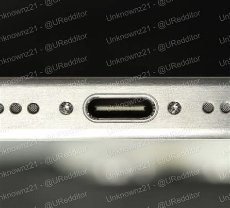 Este Podr A Ser El Conector Usb C Del Iphone En Un Marco De Bordes