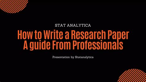 How To Write A Research Paper Ppt