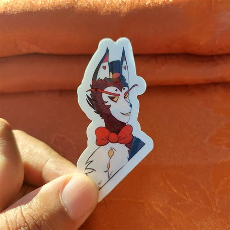 husk hazbin hotel sticker etsy