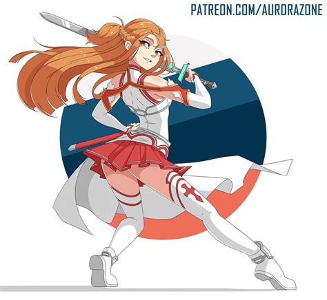 Asuna Sword Art Online Ecchi Hentai R34 NSFW By AuroraZone Hentai Foundry
