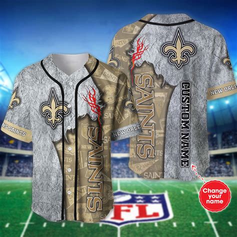 Personalized New Orleans Saints Baseball Jersey shirt for fans -Jack ...