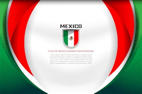 Fondo De La Bandera De M Xico Vector Premium