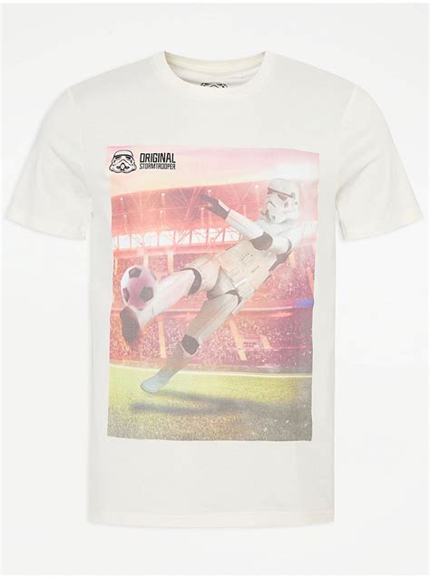 Star Wars Stormtrooper Footballer T Shirt Men George At Asda