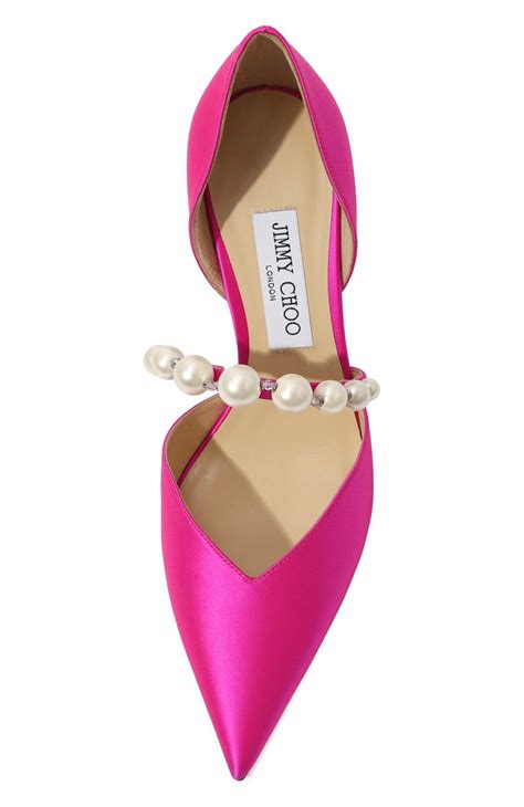 Женские фуксия текстильные туфли aurelie 85 JIMMY CHOO купить в ...