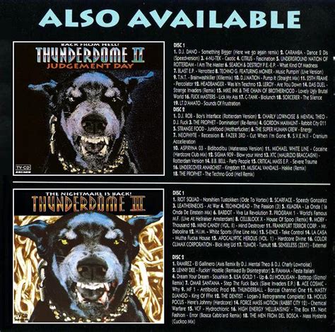 Various Thunderdome I F Ck Mellow This Is Hardcore From Hell Trance N Dance