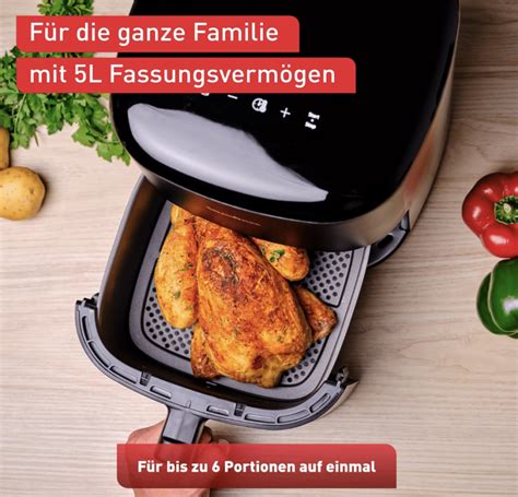Tefal EY2453 Easy Fry Max 5l Heißluftfritteuse (1,4 kg Backkapazität ...